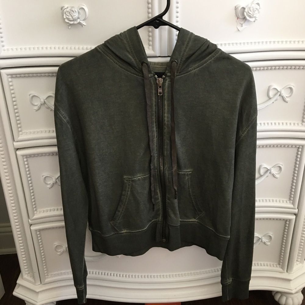 Hudson Los Angeles Zip Up Hoodie Sweater